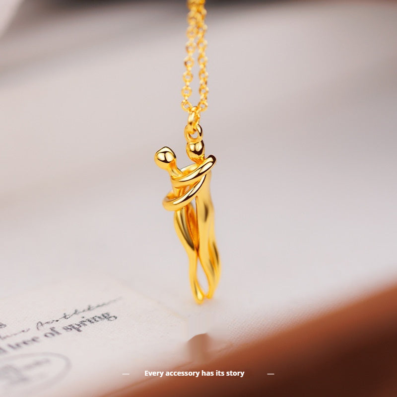 Hug Necklace Creative Design Clavicle Chain Necklace