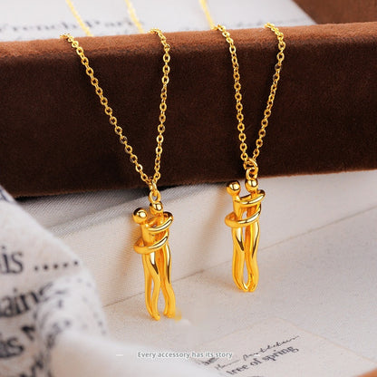 Hug Necklace Creative Design Clavicle Chain Necklace