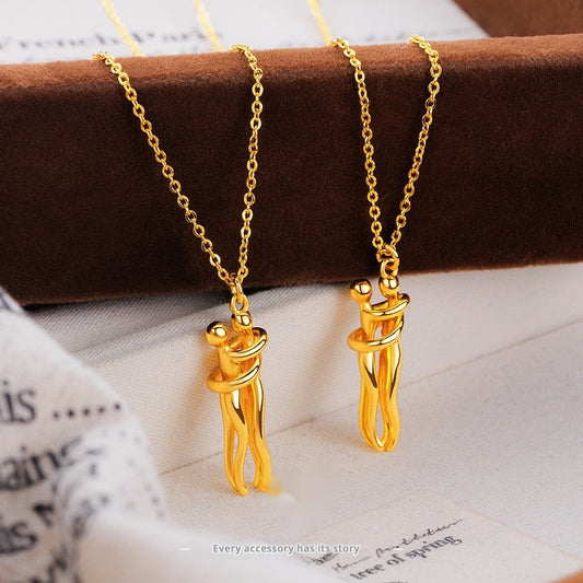 Hug Necklace Creative Design Clavicle Chain Necklace