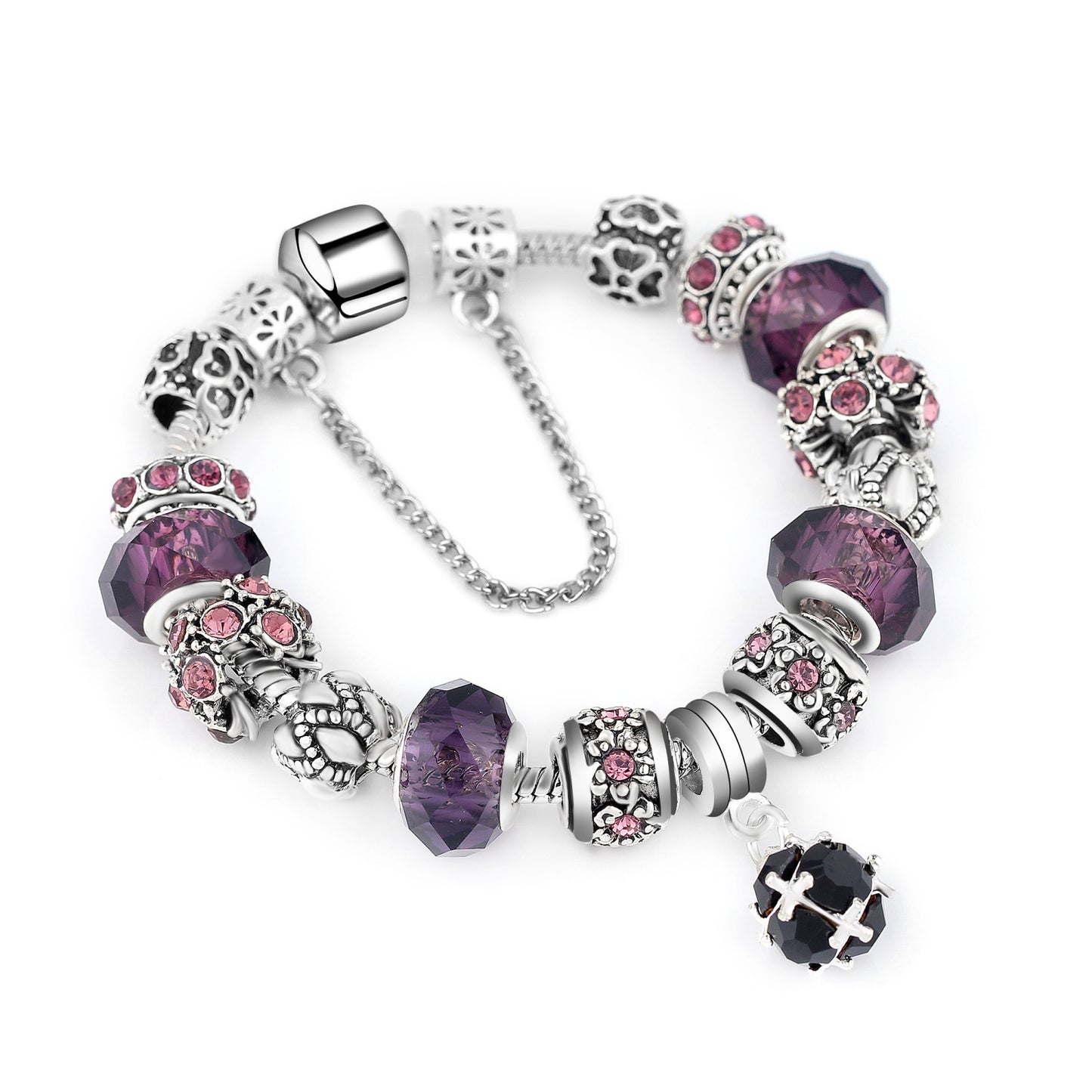 Crystal Bead Bracelet Alloy Style For Women