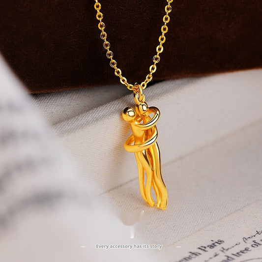 Hug Necklace Creative Design Clavicle Chain Necklace