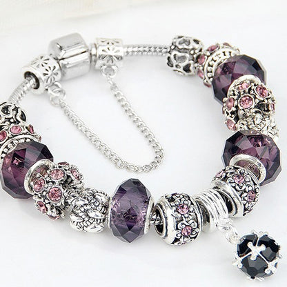 Crystal Bead Bracelet Alloy Style For Women