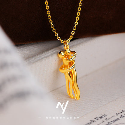 Hug Necklace Creative Design Clavicle Chain Necklace