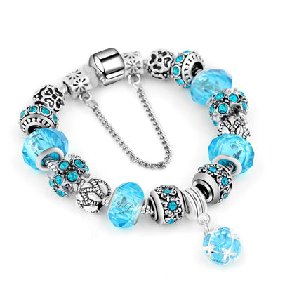 Crystal Bead Bracelet Alloy Style For Women